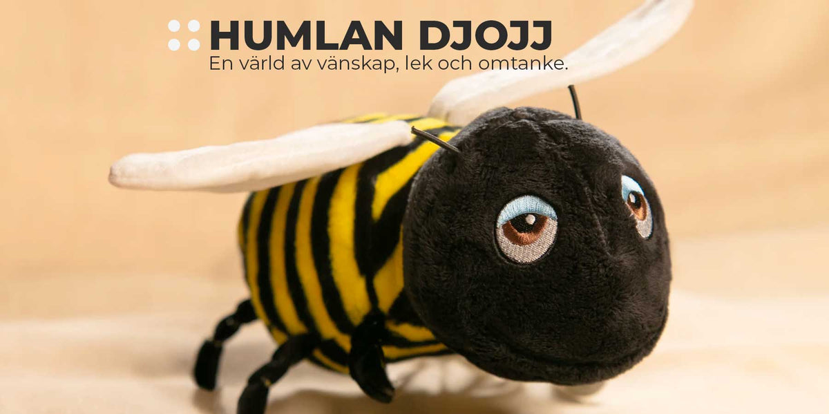 Humlan Djojj – böcker, mjuka figurer och lek