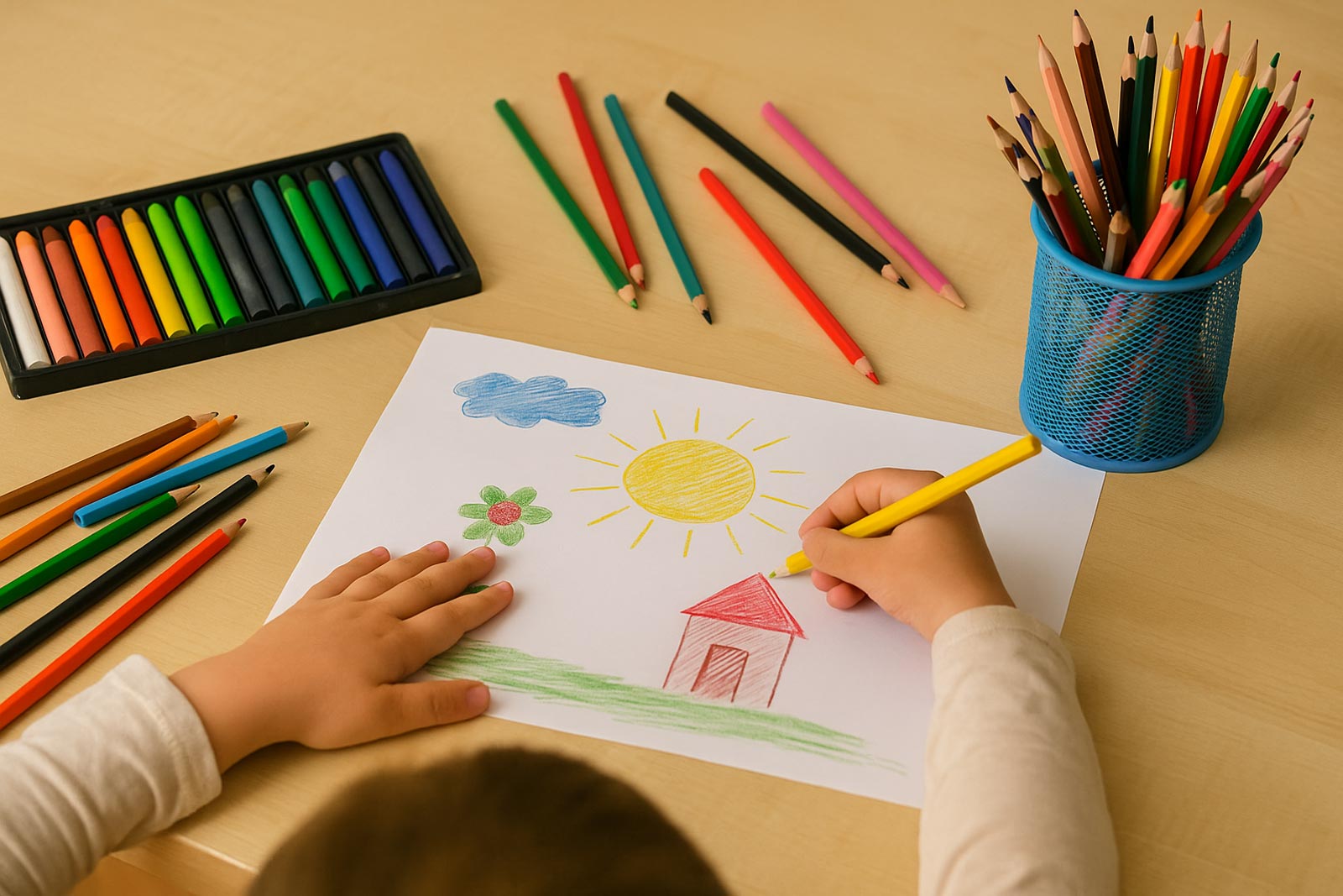 Pennor och kritor – kreativt skapande för barn i alla åldrar