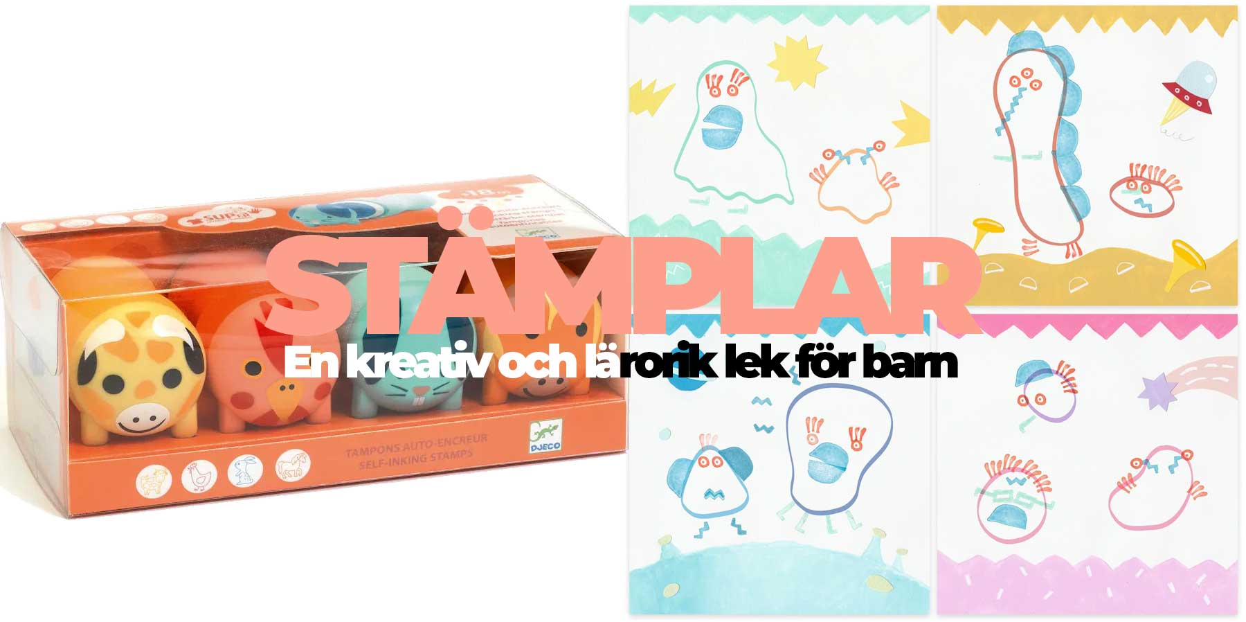 Stämplar och stämpelpyssel – kreativ och lärorik lek för barn