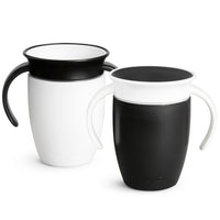 Thumbnail for Munchkin Trainer Cup Miracle 360 Svart & Vit (2-pack, 207ml)