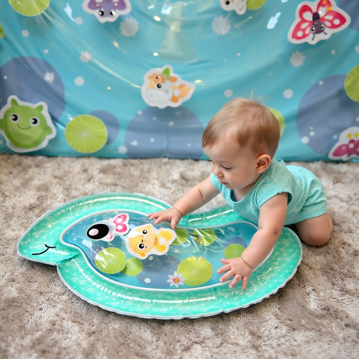 Playgro Sensorisk Vandmåtte Klap og Leg +3m