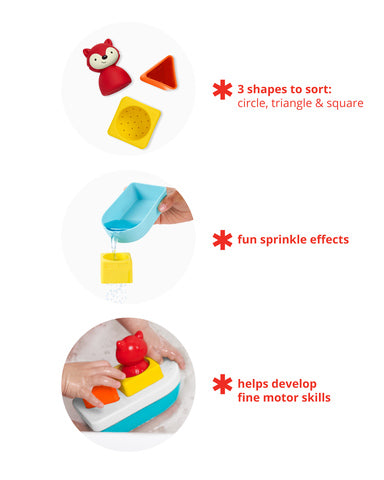 Skip Hop Zoo Badleksak Sort & Stack Båt