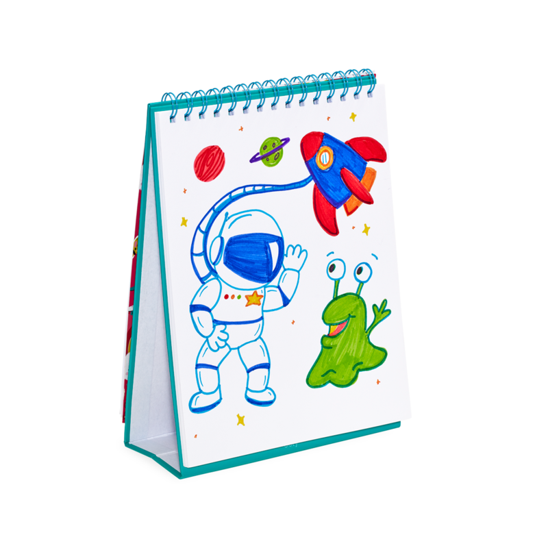 Ooly Ritblock med ställ Standing Sketchbook Daring Dino (45 sidor)