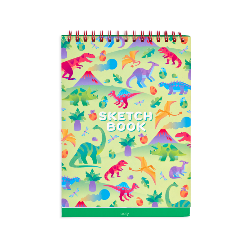 Ooly Ritblock med ställ Standing Sketchbook Daring Dino (45 sidor)