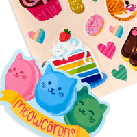 Thumbnail for Ooly Klistermärken med doft Stickiville Cat Cafe
