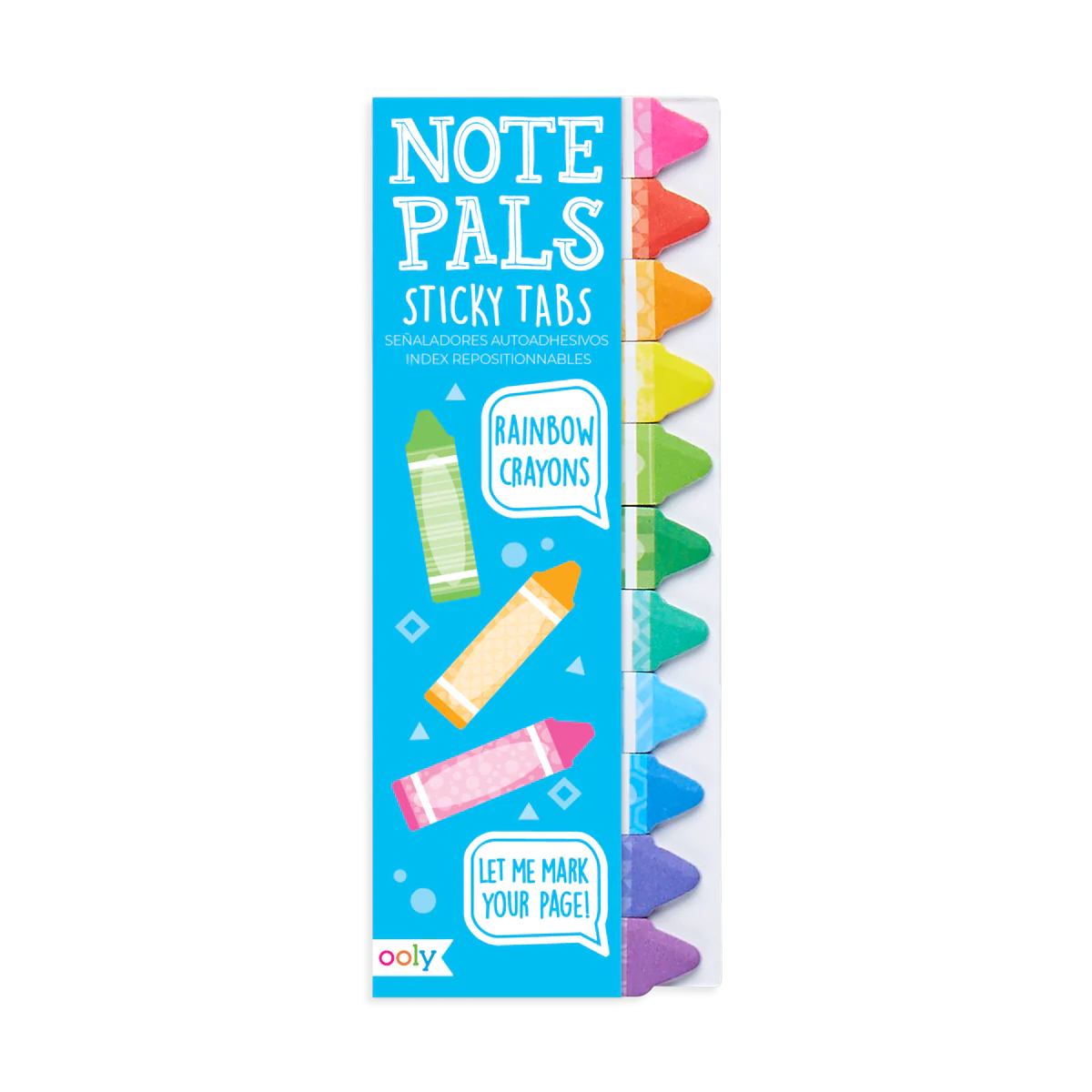 Ooly Note Pals Klisterflikar Rainbow Crayons