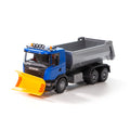 Emek tippelastbil med plov Scania Blå 1:25