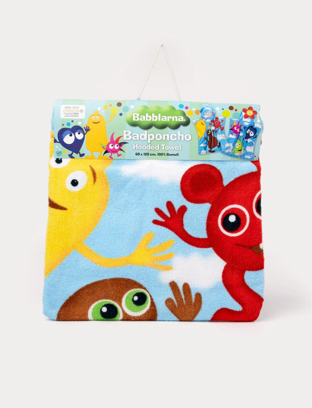 Babblarna Badponcho Himmel 60x120cm