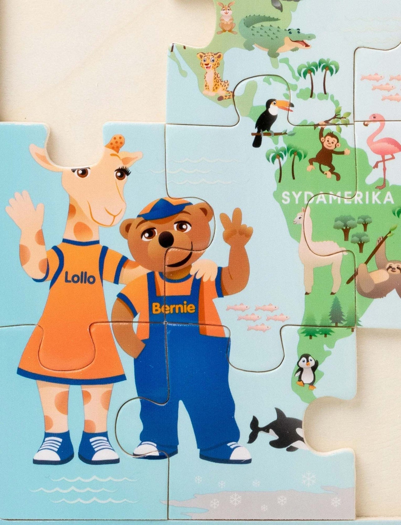 Lollo & Bernie Pussel Världskarta (24 bitar)