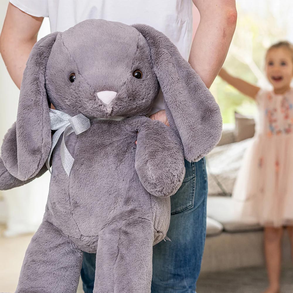 Teddykompaniet Gosedjur Olivia Kanin Grå 85cm