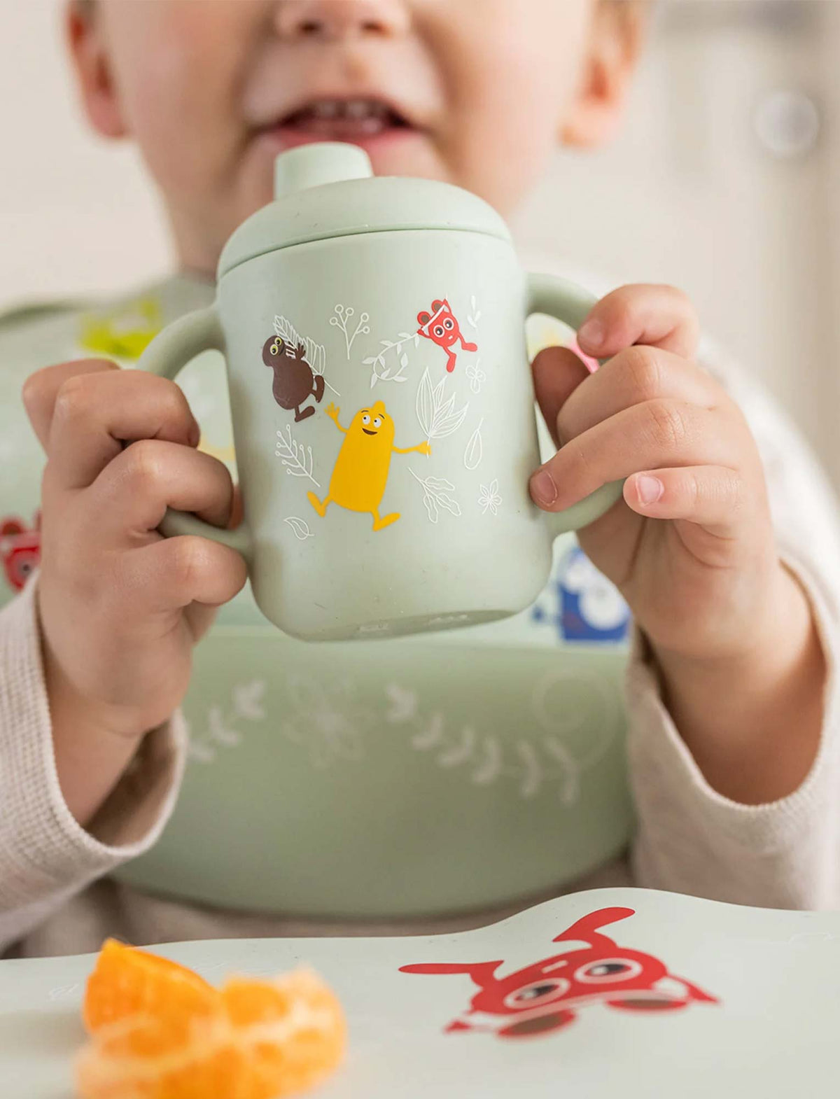 Babblarna Silikonmugg med lock I naturen (10,5 × 11cm)