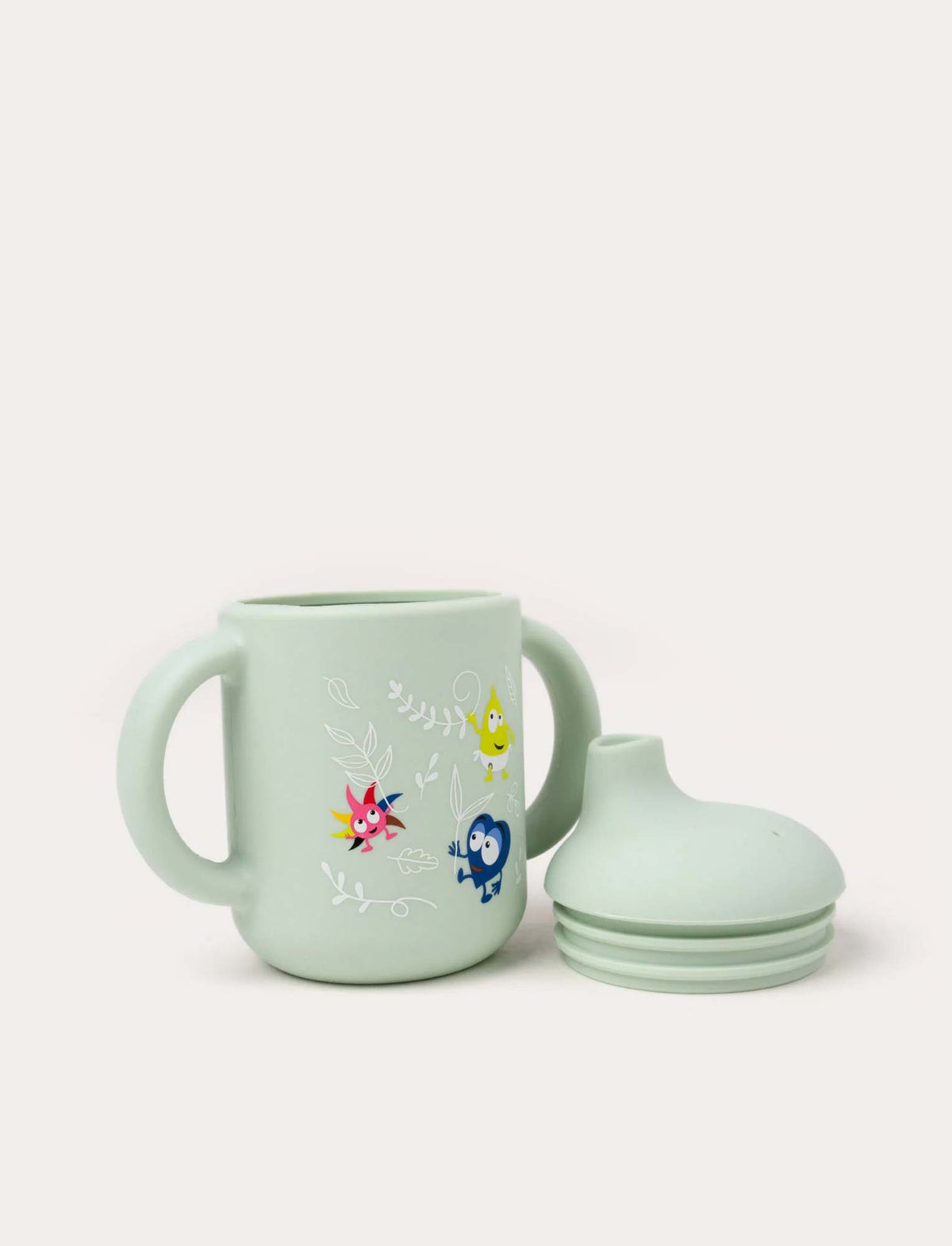 Babblarna Silikonmugg med lock I naturen (10,5 × 11cm)