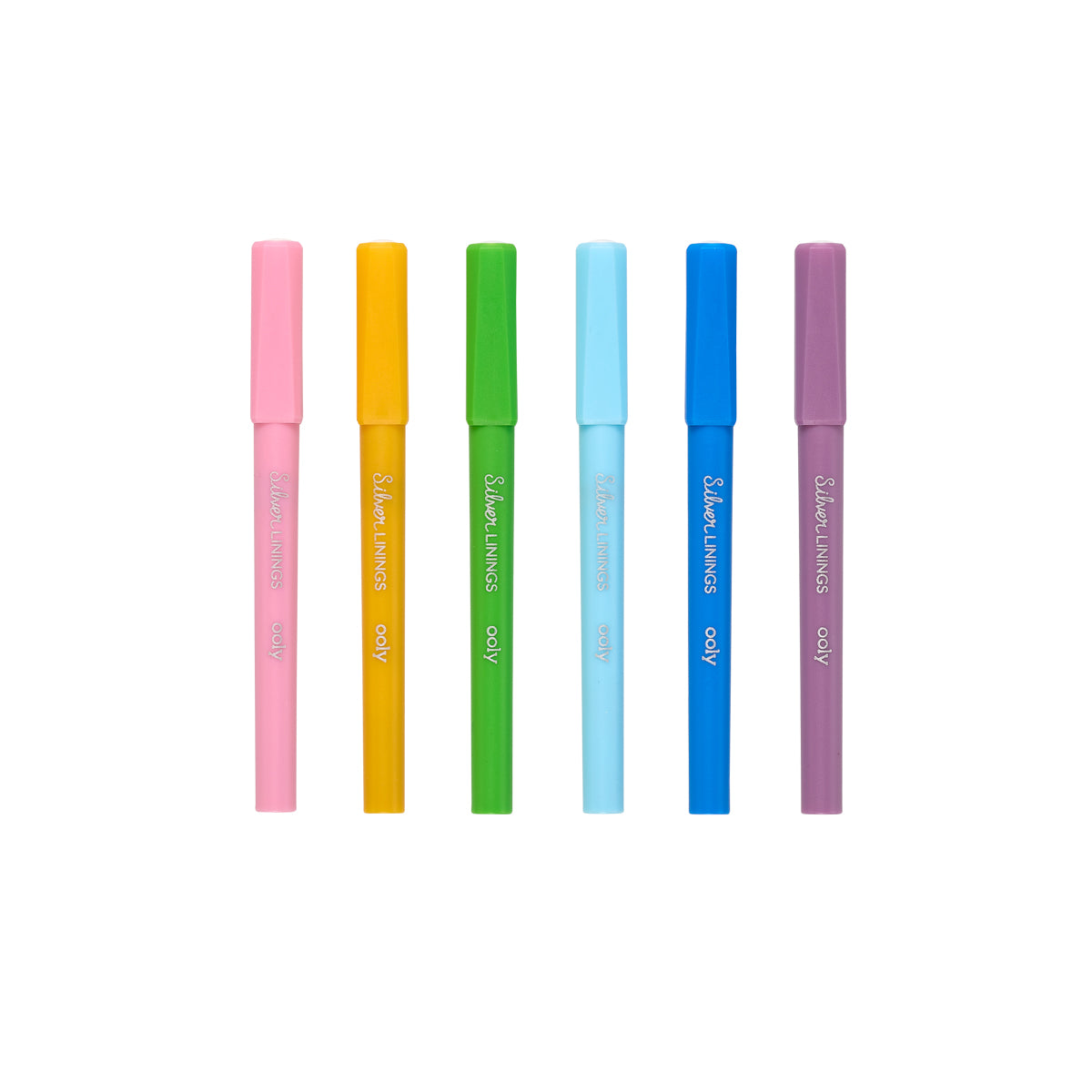 Ooly Metallicpennor Silver Linings Outline Markers (6 färger)