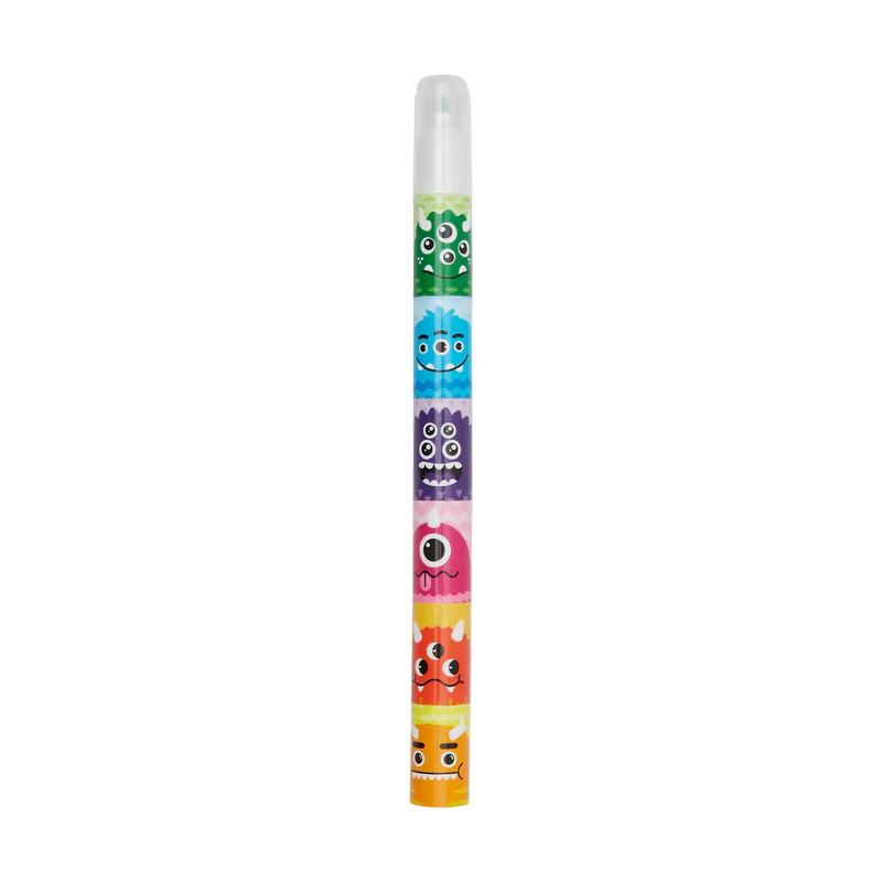Ooly Överstrykningspennor Monster Stacking Highlighters (6 färger)
