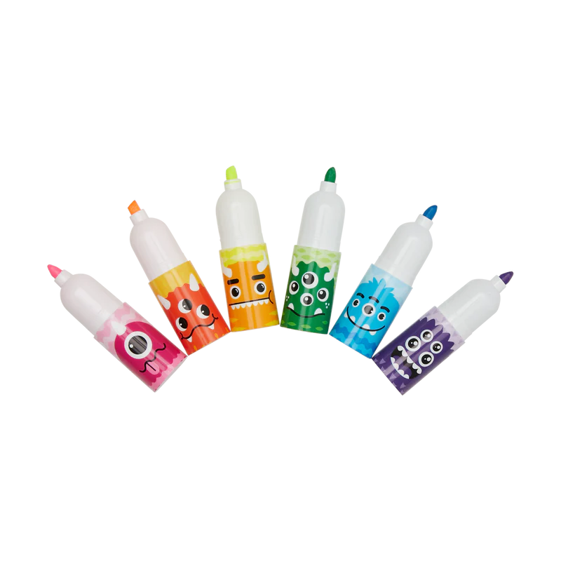 Ooly Överstrykningspennor Monster Stacking Highlighters (6 färger)