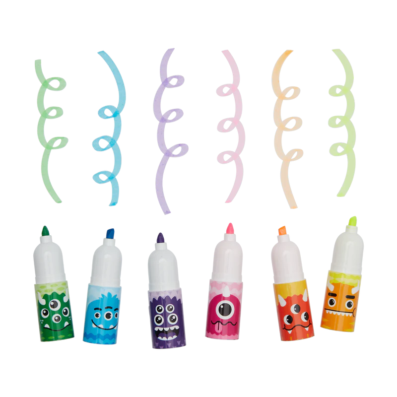 Ooly Överstrykningspennor Monster Stacking Highlighters (6 färger)