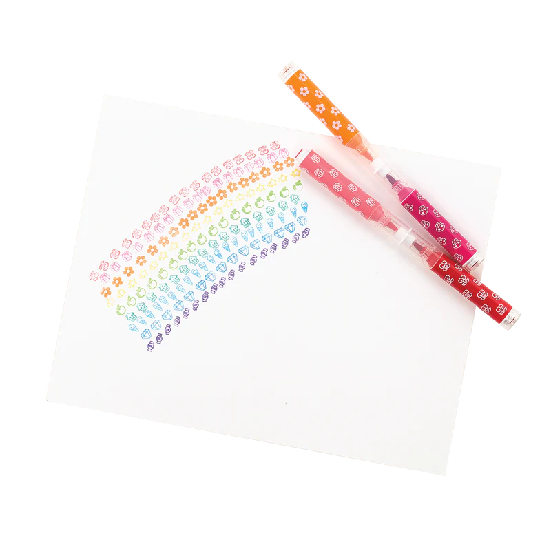 Ooly Tuschpennor Stampables Double-Ended Stamp Markers (18 färger)