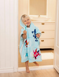 Thumbnail for Babblarna Badponcho Bubblor 60x120cm