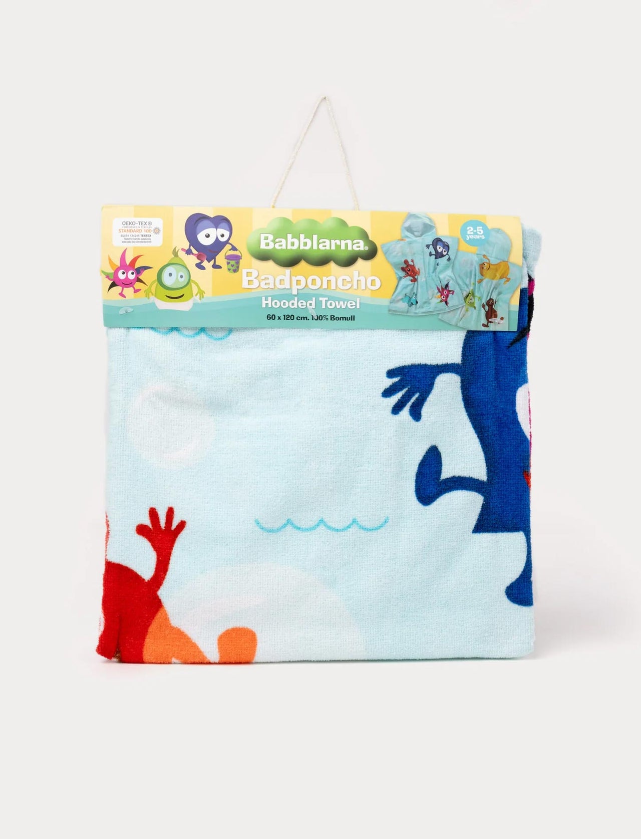 Babblarna Badponcho Bubblor 60x120cm