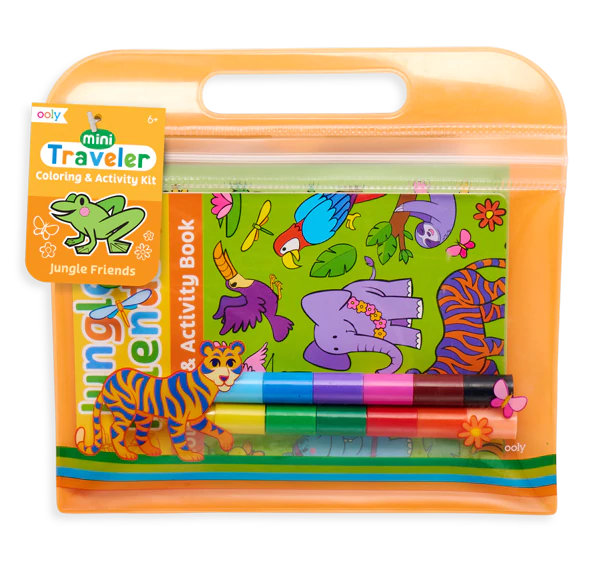 Ooly Färgläggnings- och aktivitetskit Jungle Friends