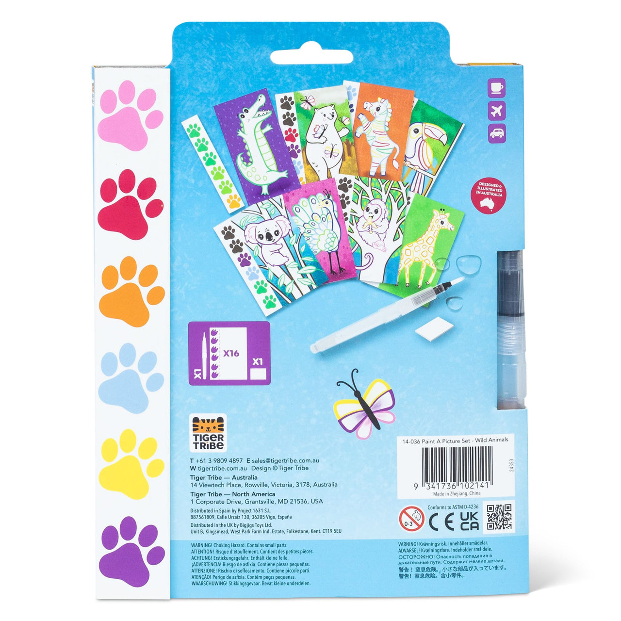 Tiger Tribe Målarset Paint A Picture Wild Animals