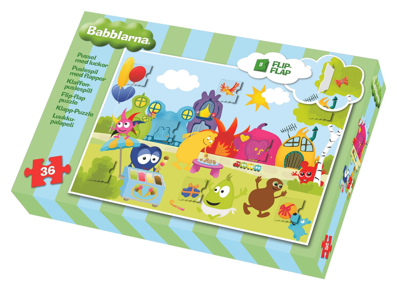Babblarna Flip-Flap Pussel med luckor (36 bitar)
