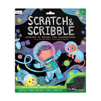 Thumbnail for Ooly Skrapkonst Scratch & Scribble Space Explorers (6 ark)