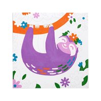 Thumbnail for Ooly Målarset Colorific Paint by Number Happy Sloth