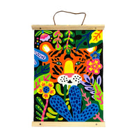 Thumbnail for Ooly Målarset Paint By Number Canvas Kit Tiger Eyes