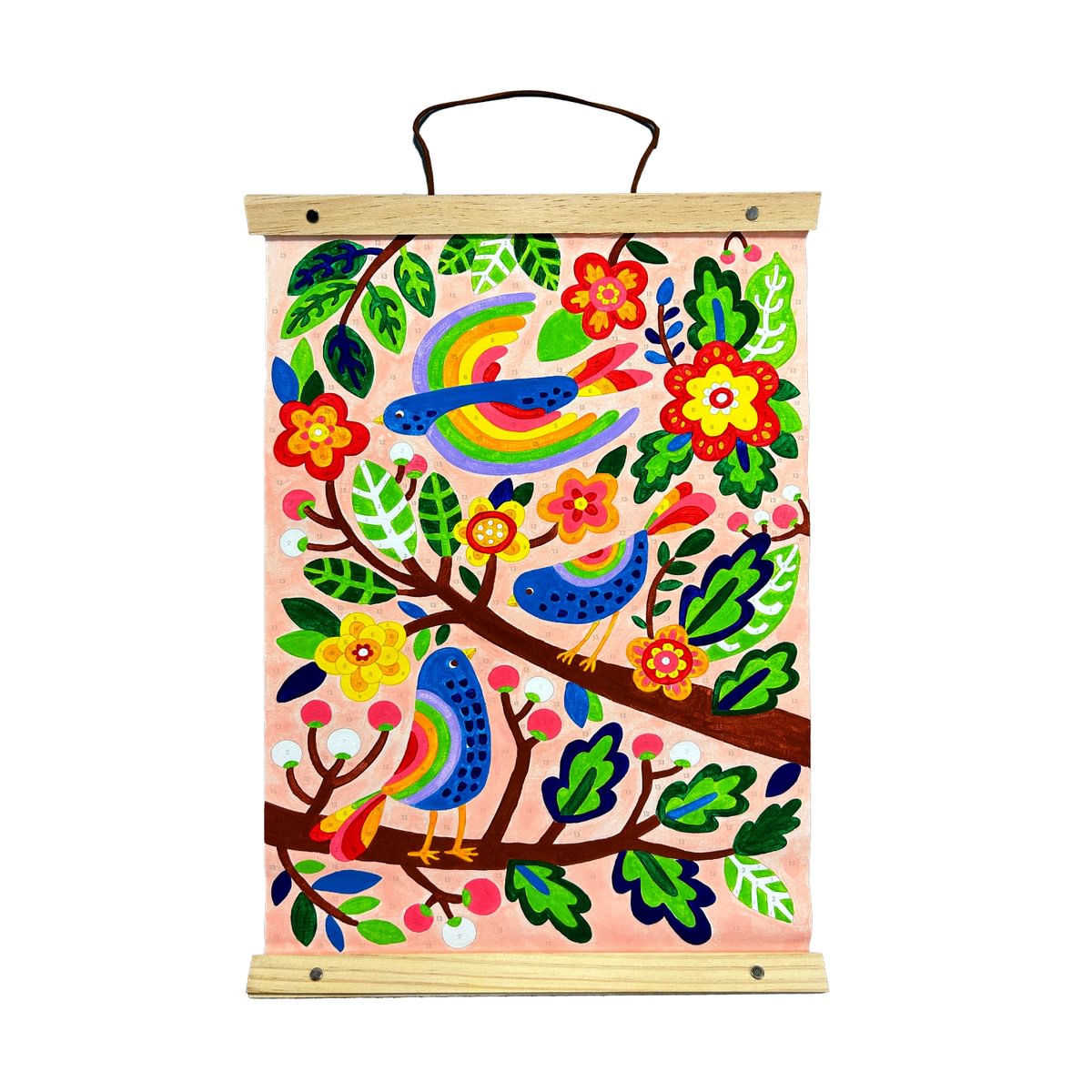 Ooly Målningskit Paint By Number Canvas Kit Blue Birds