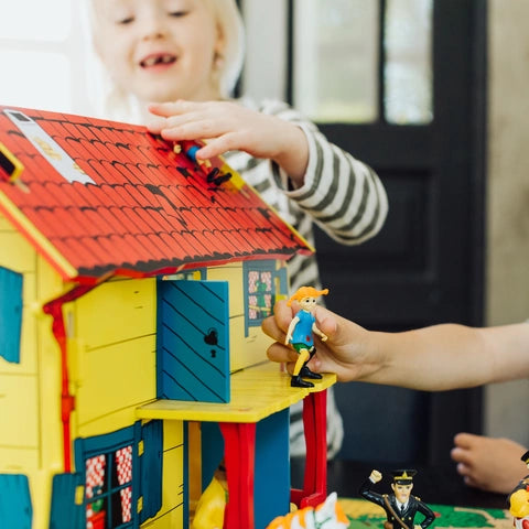 Pippi figursæt Pippi Langstrømpe med kuffert