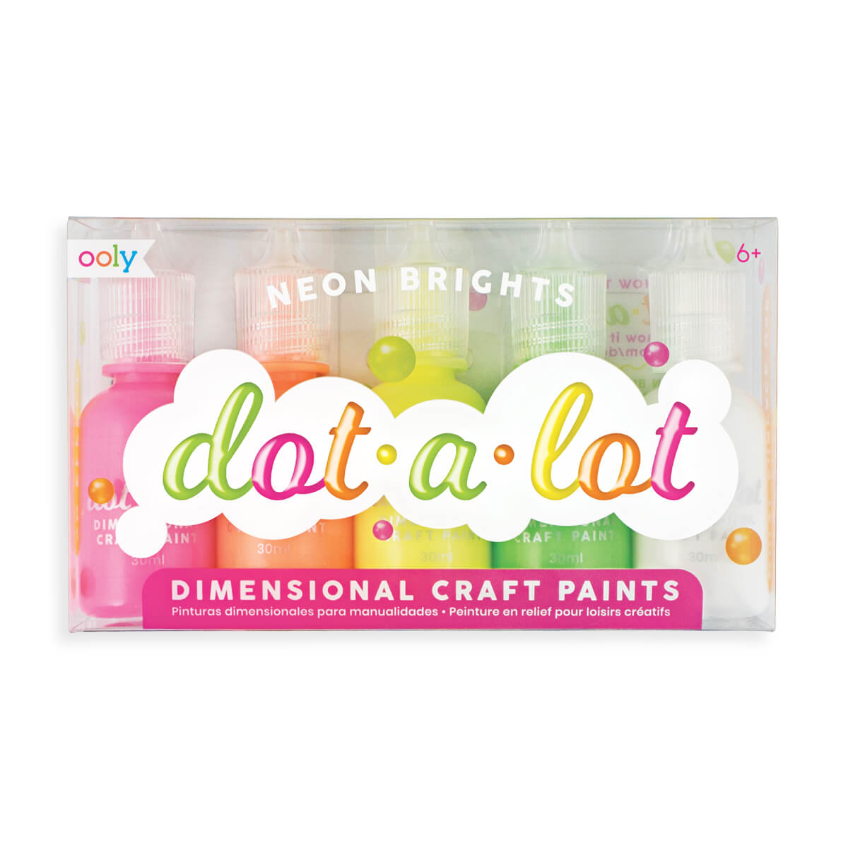 Ooly Målarfärg 3D-liner Dot-A-Lot Neon (5 färger)