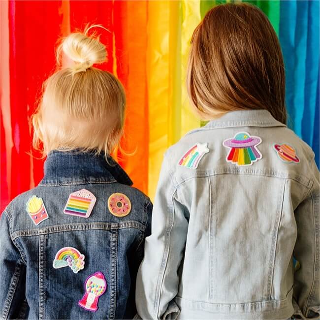 Ooly Tygmärken Patch ’em Iron-On Rainbow Treats (3-pack)