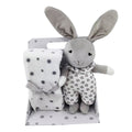 Carlo Baby Presentset Fleecefilt & gosedjur Velvet Grå Kanin