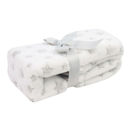 Carlo Baby Presentset Fleecefilt & gosedjur Vit Nalle