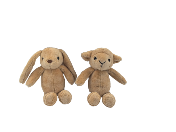 Carlo Baby Presentset med brun kanin & lamm