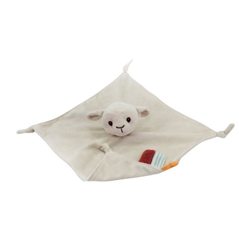 Carlo Baby Snuttefilt med gripdetaljer Beige Lamm