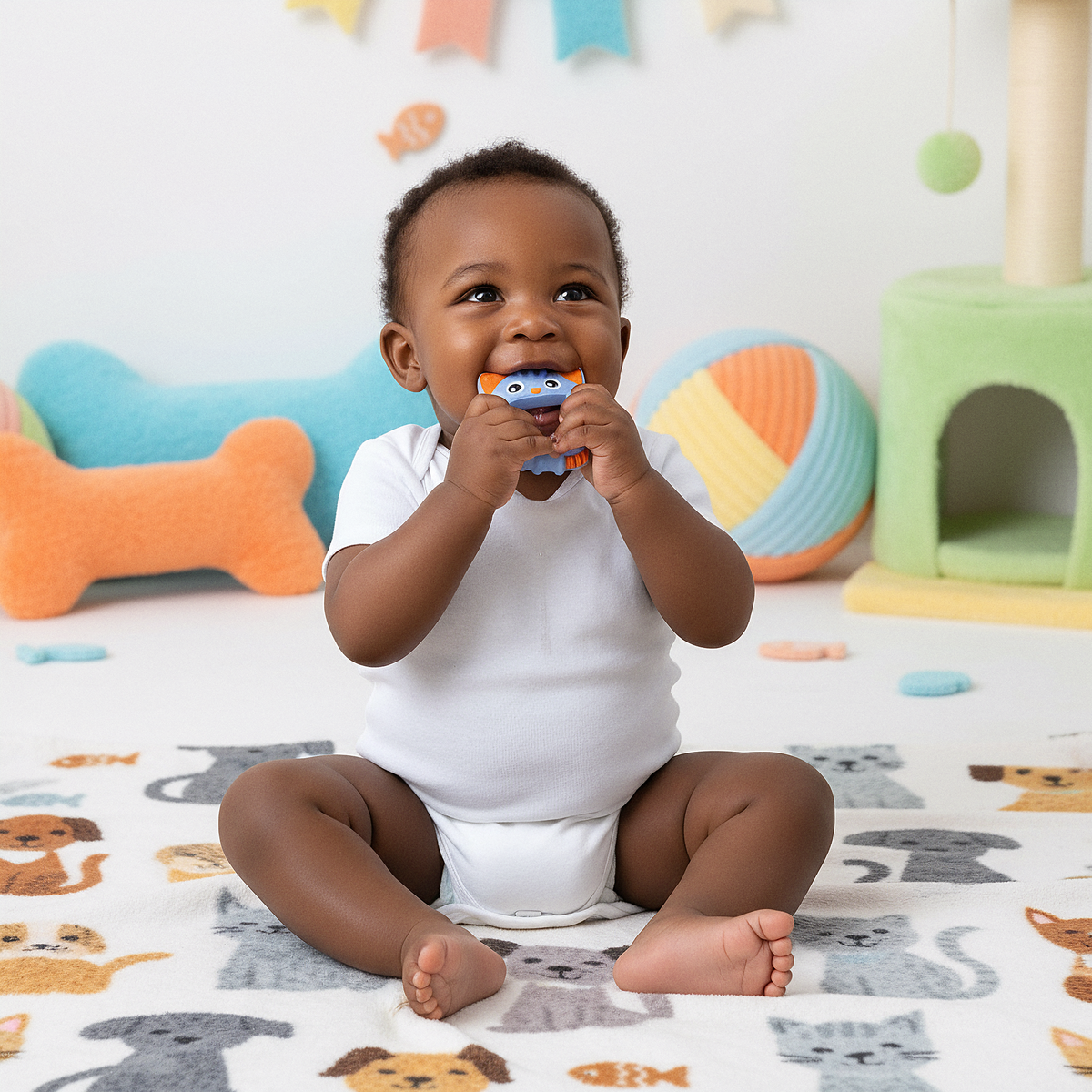 Playgro bidelegetøj i silikone 2-pak +3m