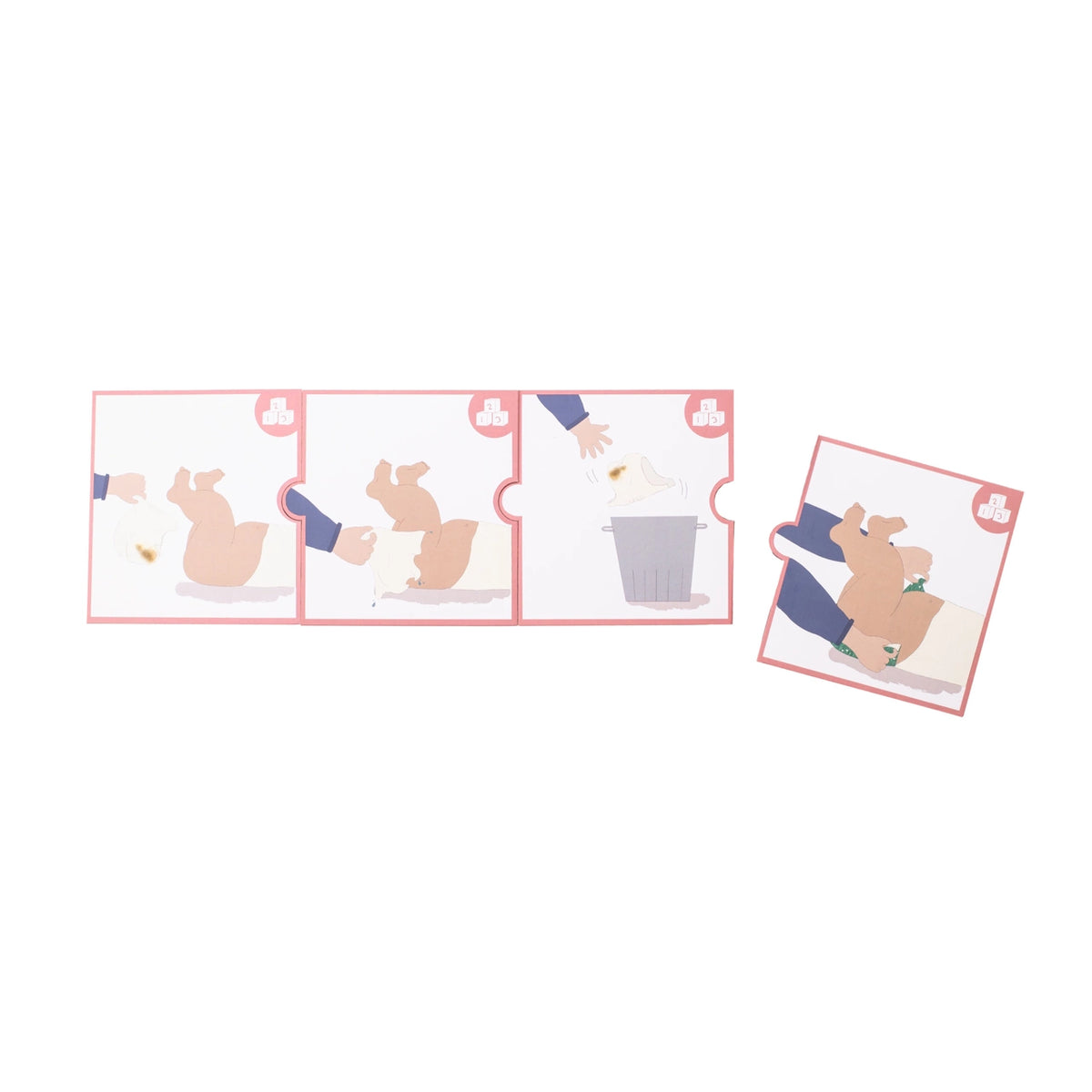 Rubens Barn Baby Dockkläder Blöjset