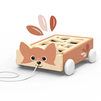Thumbnail for Speedy Monkey Aktivitetsleksak Fox Blocks Cart