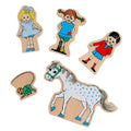 Pippi figurset i trä (5 delar)