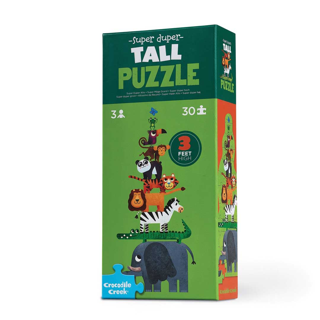 Crocodile Creek Extra högt pussel Jungel (30 bitar, 93cm högt)