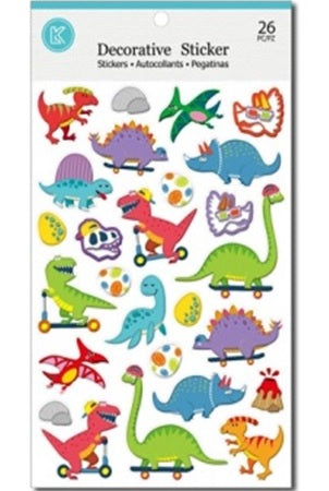 Suntoy Klistermärken Skating Dino