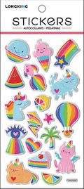 Suntoy Klistermärken Puffy Stickers Rainbow