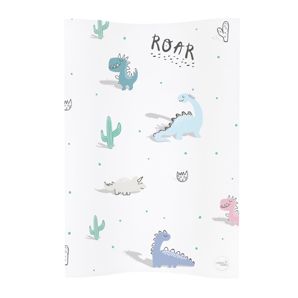 Ceba Baby Skötbädd Candy Andy Dino med höga kanter (70x50cm)