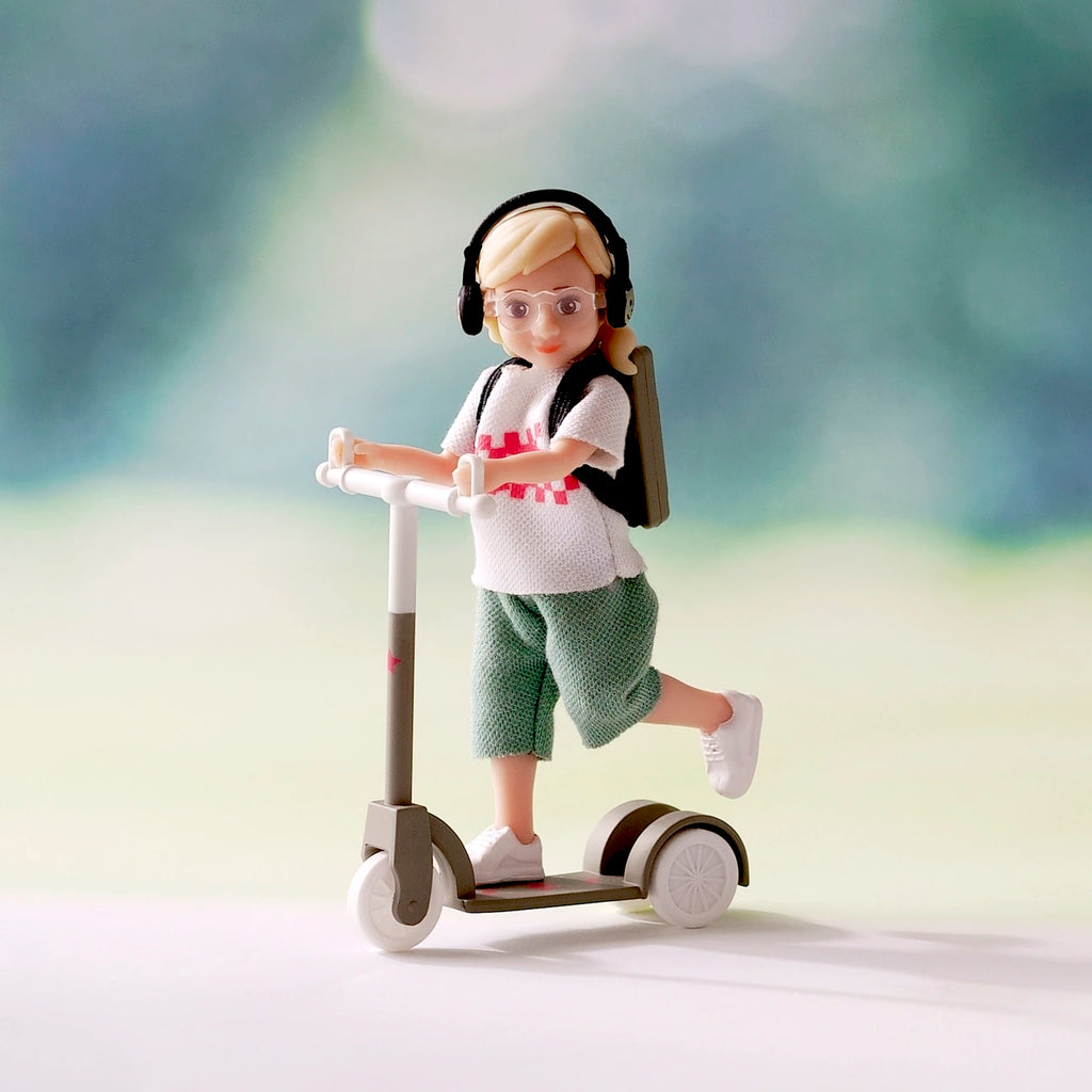 Lundby dukkehusdukke med løbehjul