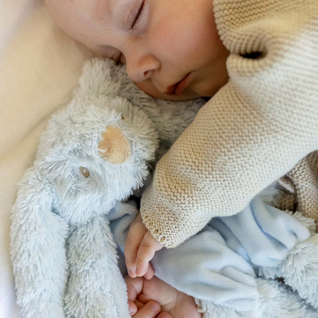 Teddykompaniet Snuttefilt Lolli Bunnies Blå 29cm