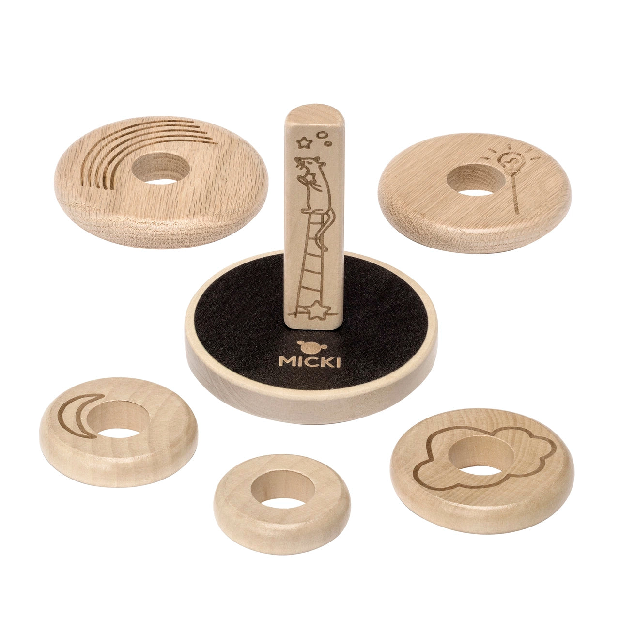 Micki Premium Stapelleksak (6 delar)