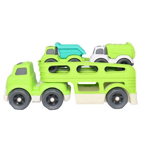 Suntoy Lastbil i bioplast (30cm) med 2st bilar