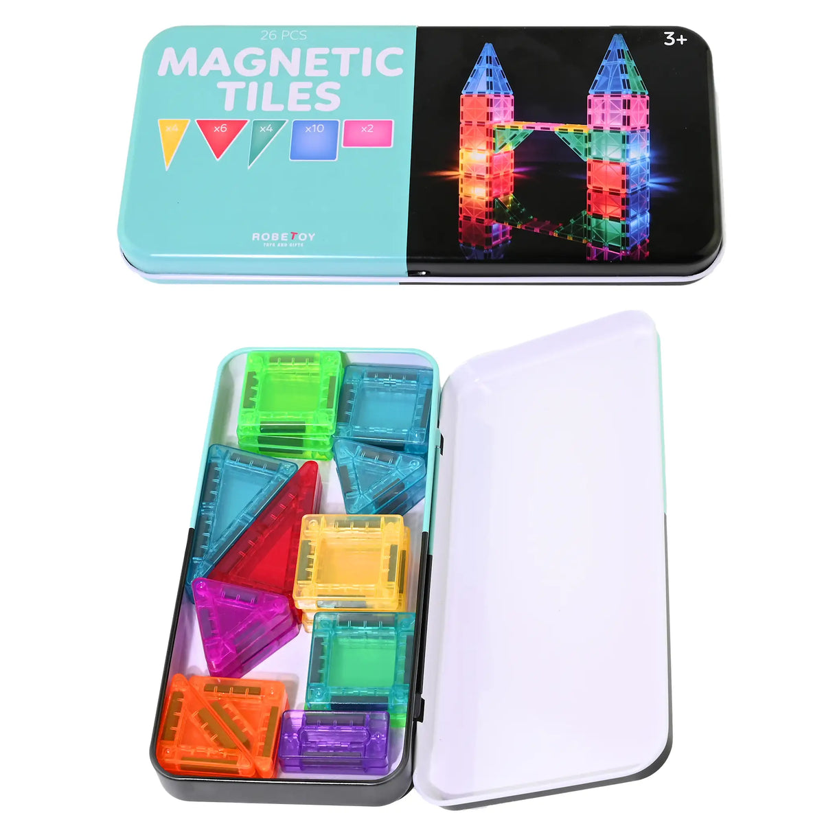 Robetoys Magnetiska Byggplattor Mini (26 delar)